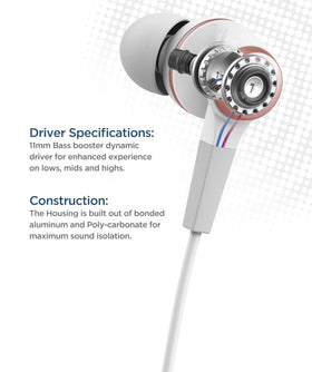 Close-up of Thore V120 in-ear fit with soft silicone tips