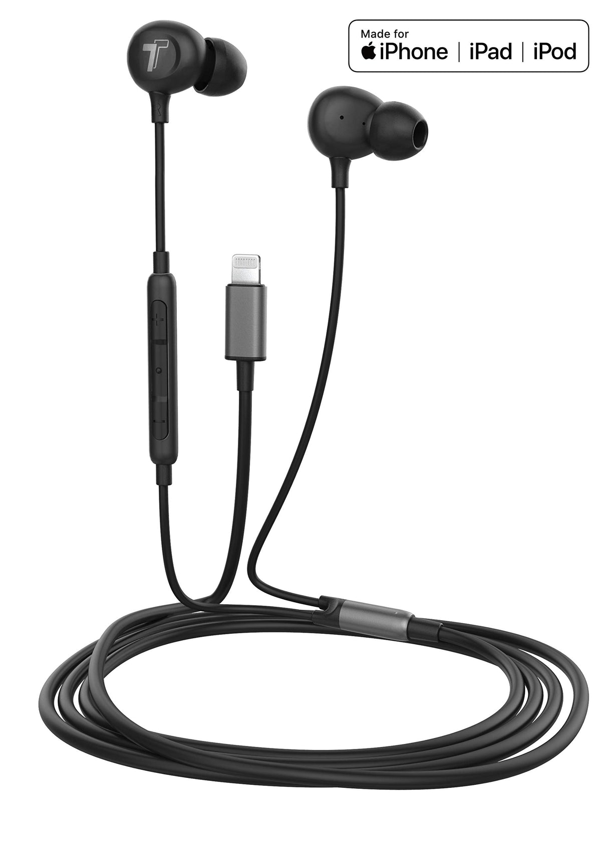 Thore V60 ergonomic ear tips for comfortable all-day wear.