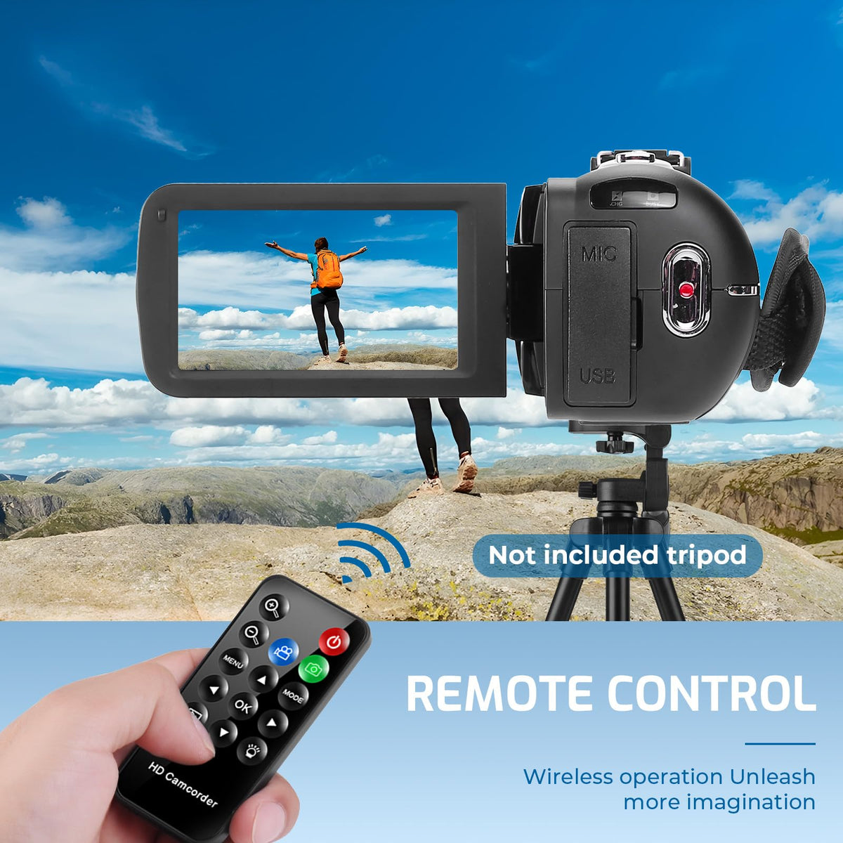 THPACIP camcorder remote control enables hands free operation