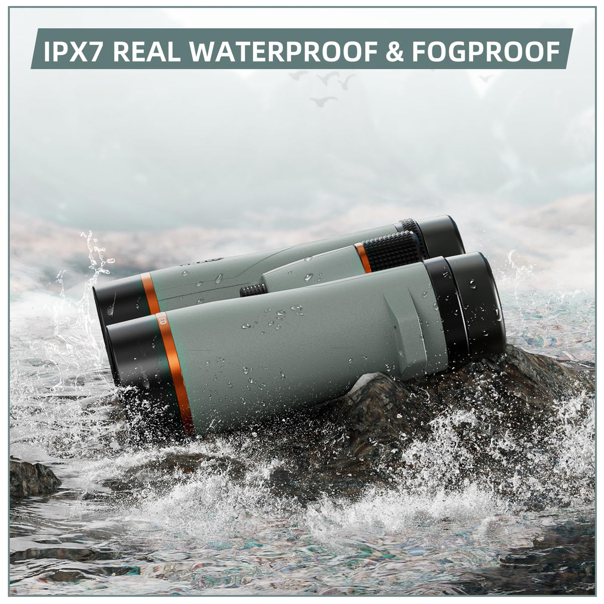 Three Triping 10x42 ED binoculars ergonomic eyecups for comfortable wear