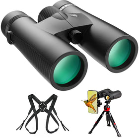 Three Triping 15x45 HD binoculars showing wide view for distant wildlife observation.