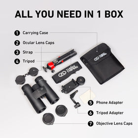 Three Triping 22mm eyepiece detail delivers sharper views and wider image quality.