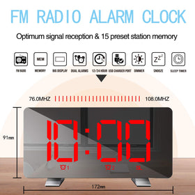 ThreeH Radio Clock FM radio with 15 presets for daily listening.