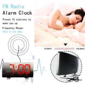 ThreeH Radio Clock brightness dimmer lets you tailor night visibility.