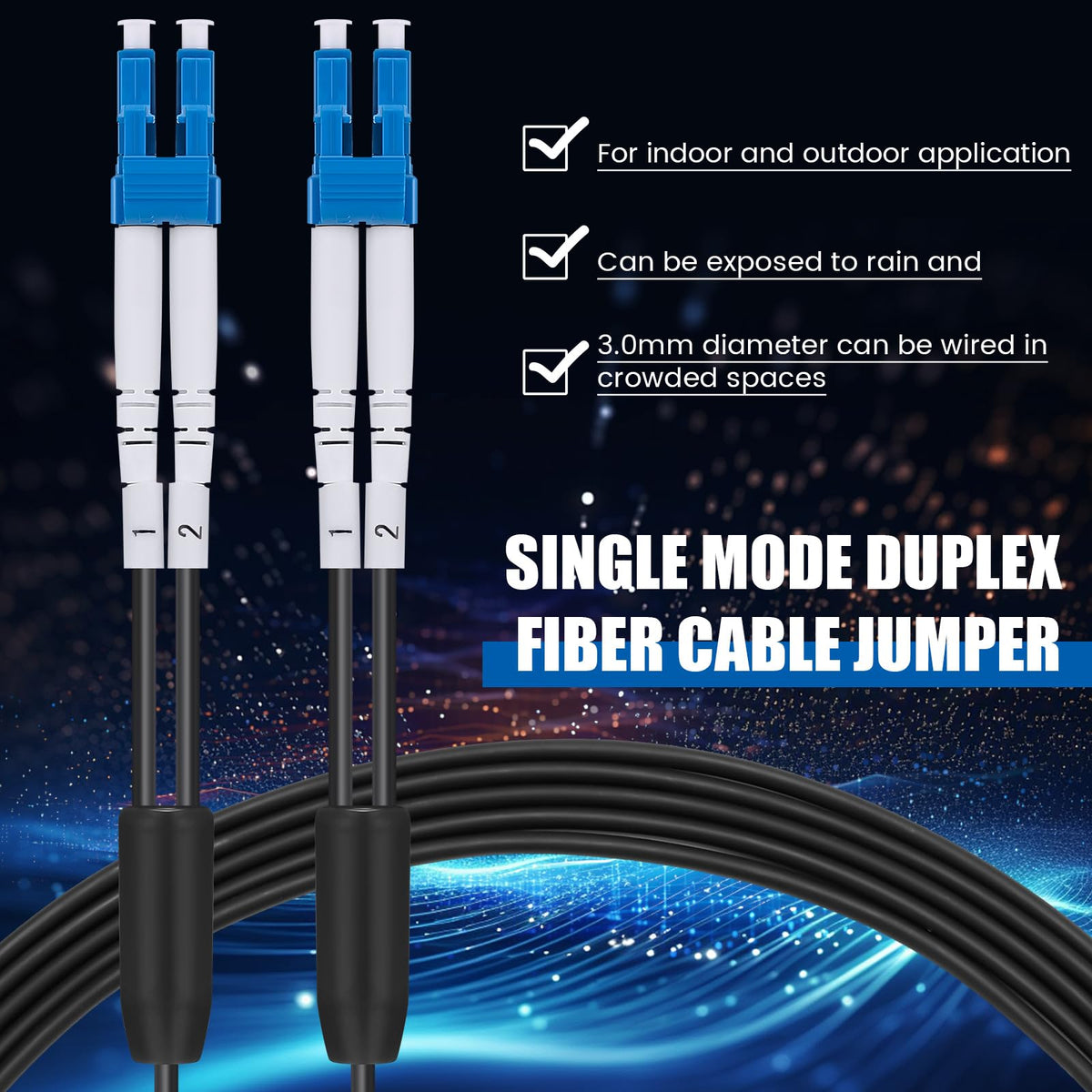 Threlaco fiber cable includes stainless-steel tube inside to shield the core outdoors.