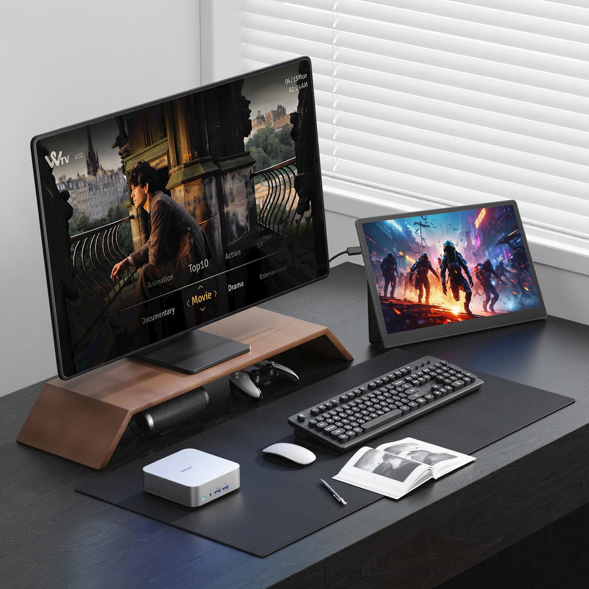 Thrygo portable monitor VESA mount for flexible placement.