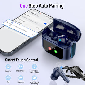 Thunelec case open displaying battery indicator, enables easy power checks