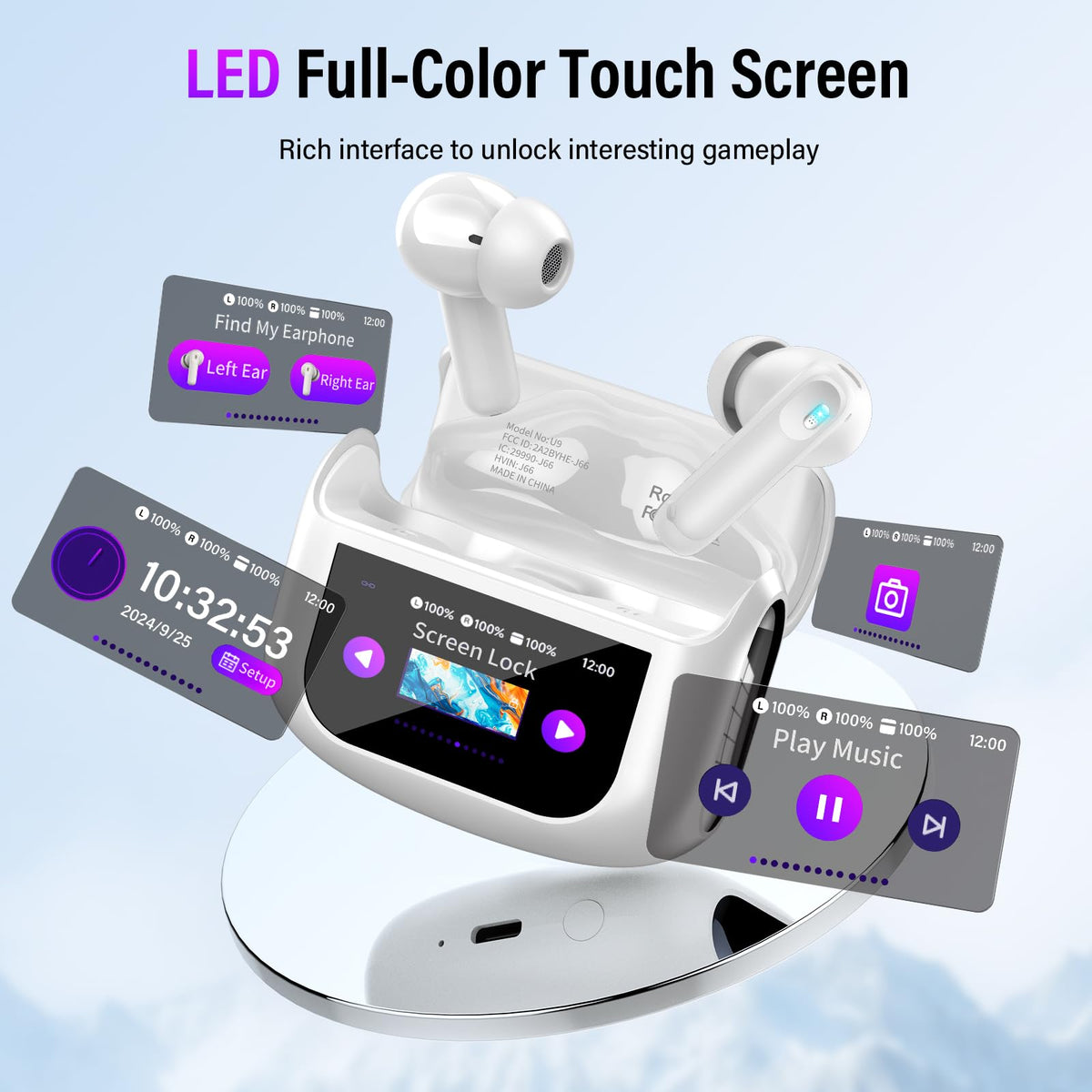 Thunelec earbuds worn in ear demonstrating secure fit for comfortable all-day use