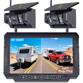 Thybro dual magnetic backup camera monitor hitch view improves towing visibility.