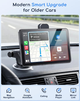 Thybro 7-inch portable upgrade brings modern features to older cars.