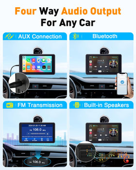 Thybro installation in car interior demonstrating wire-free upgrade benefits