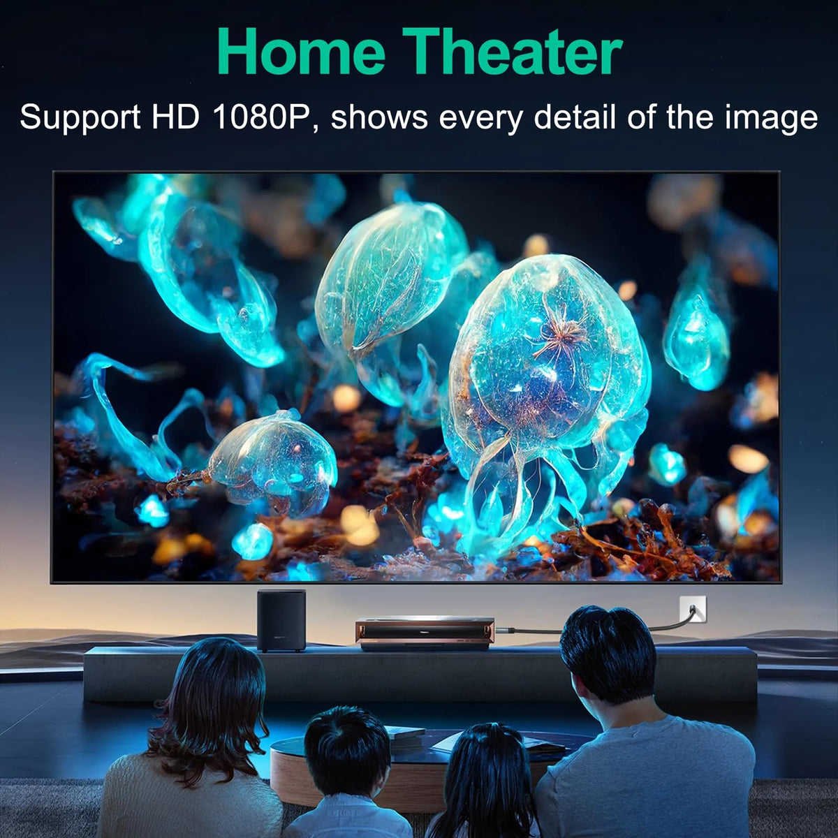 Thzzhnno cable connected behind wall-mounted TV, neat flush installation benefit