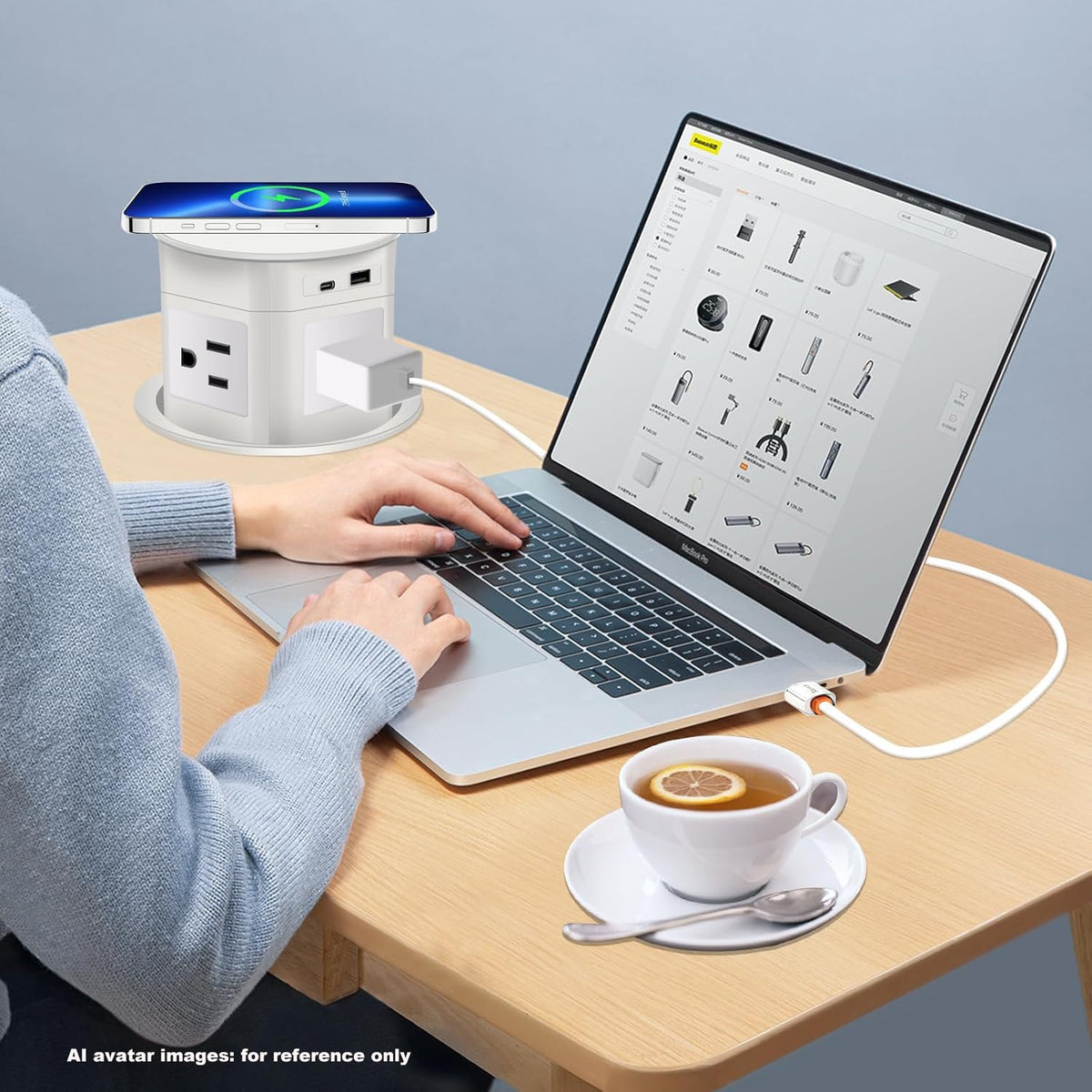 TIANDIGP-6-5ft-cable offers reliable extension for tabletop setups.