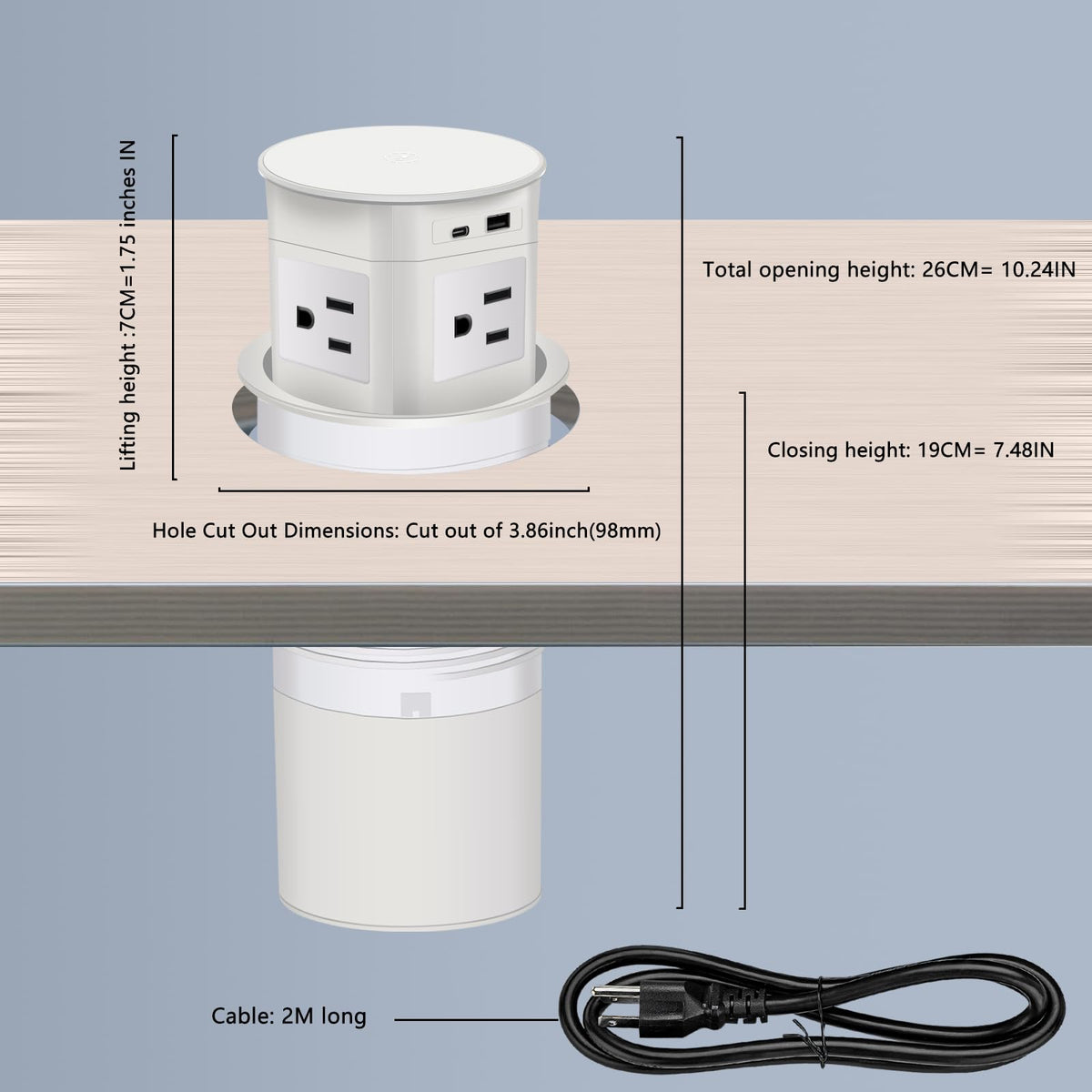 TIANDIGP-pop-up-mechanism delivers smooth pop-up and automatic reset.