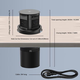 TIANDIGP pop up outlet splash-resistant top surface protection