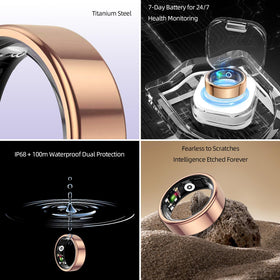 TIAZUUX ring worn while sleeping demonstrating continuous overnight sleep and recovery tracking