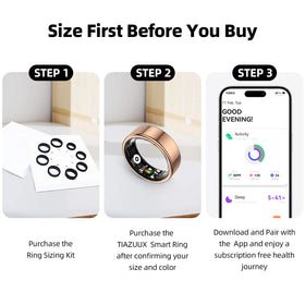 TIAZUUX ring worn during workout illustrating activity tracking and heart rate monitoring