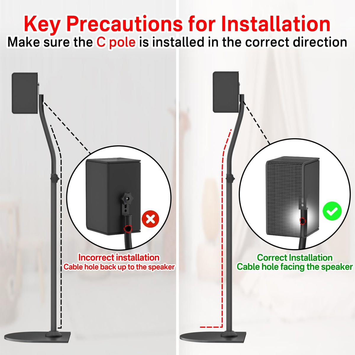 tiebutie speaker on stand in media room improving surround placement and clarity