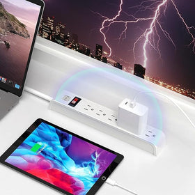 TiFFCOFiO in use powering laptop and monitor to manage home office devices benefit