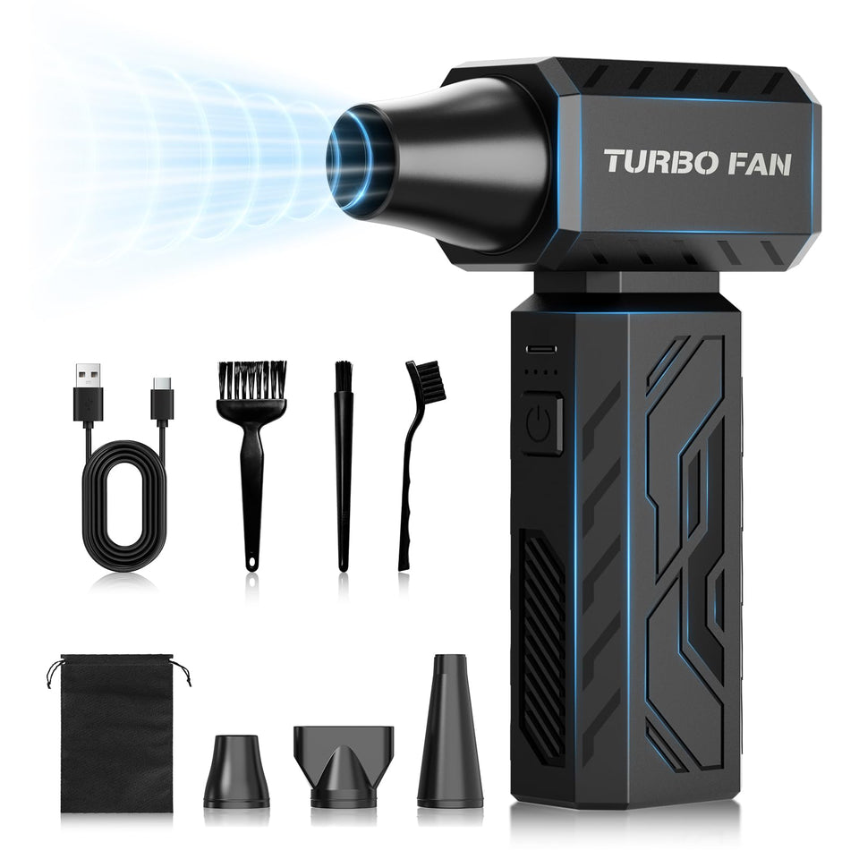 Tiitss front view showing compact duster and ergonomic grip, fast precise cleaning