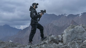 Tilta vest attachment point close-up illustrating secure gimbal connection and stability