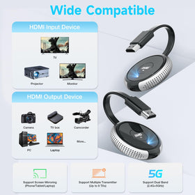 TIMBOOTECH 165ft range shown with long-range wireless streaming.