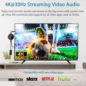 TIMBOOTECH 4K 30Hz output delivering crisp home theater visuals.