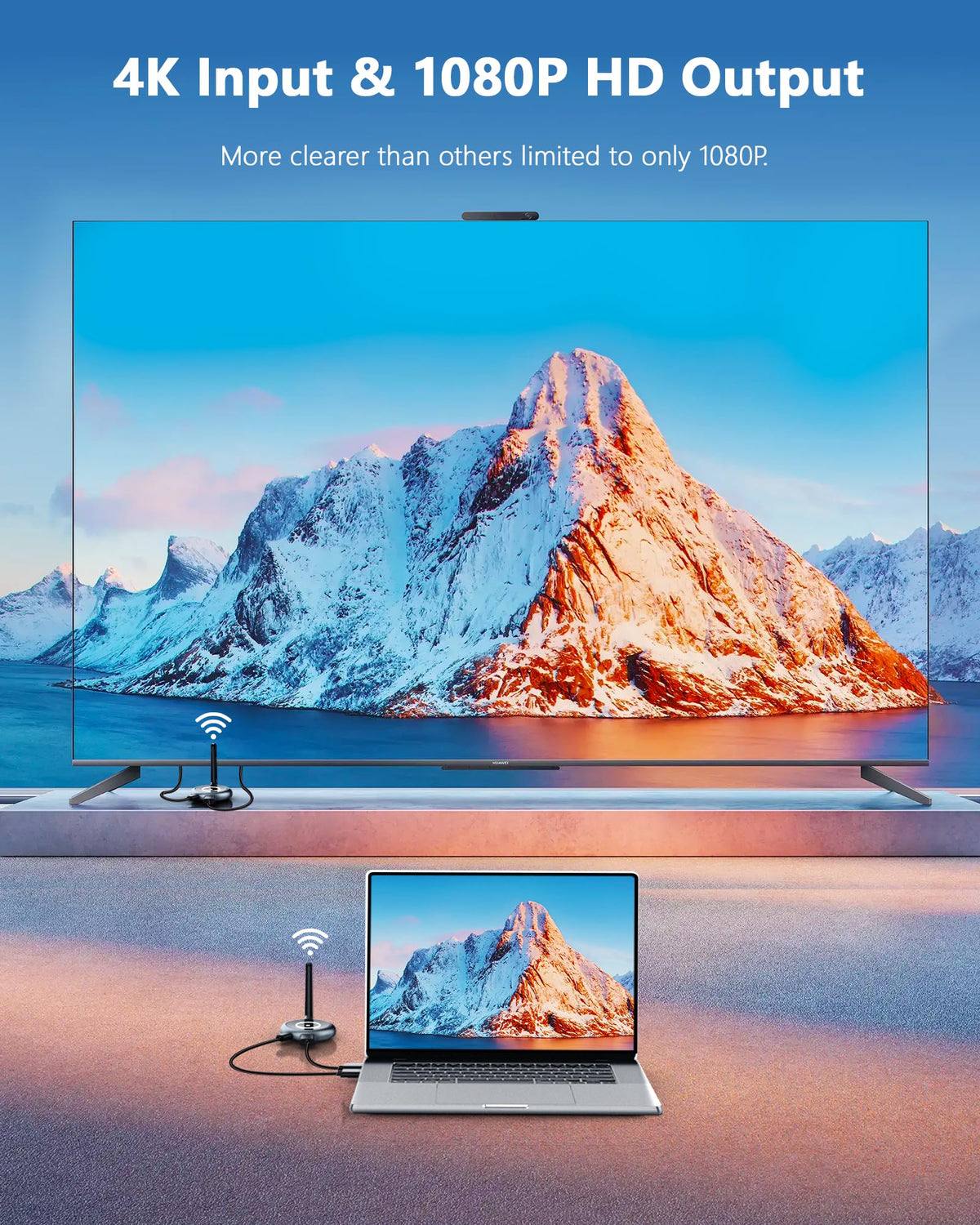 TIMBOOTECH 4K input 1080p output image highlighting crisp video quality