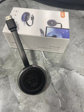 TIMBOOTECH packaging contents: transmitter, receiver, cables, and manual