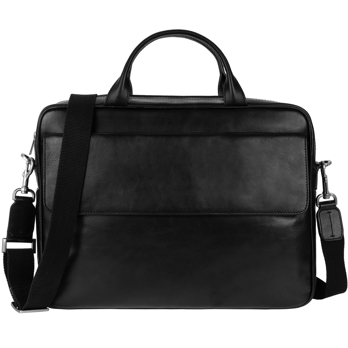 Time Resistance briefcase front view with sleek silhouette for a professional look