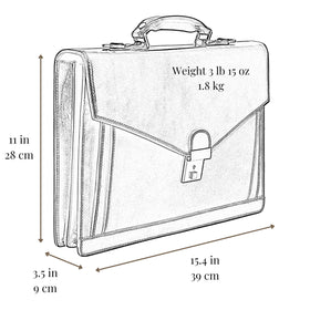 Time Resistance briefcase in its gift box for elegant unboxing.