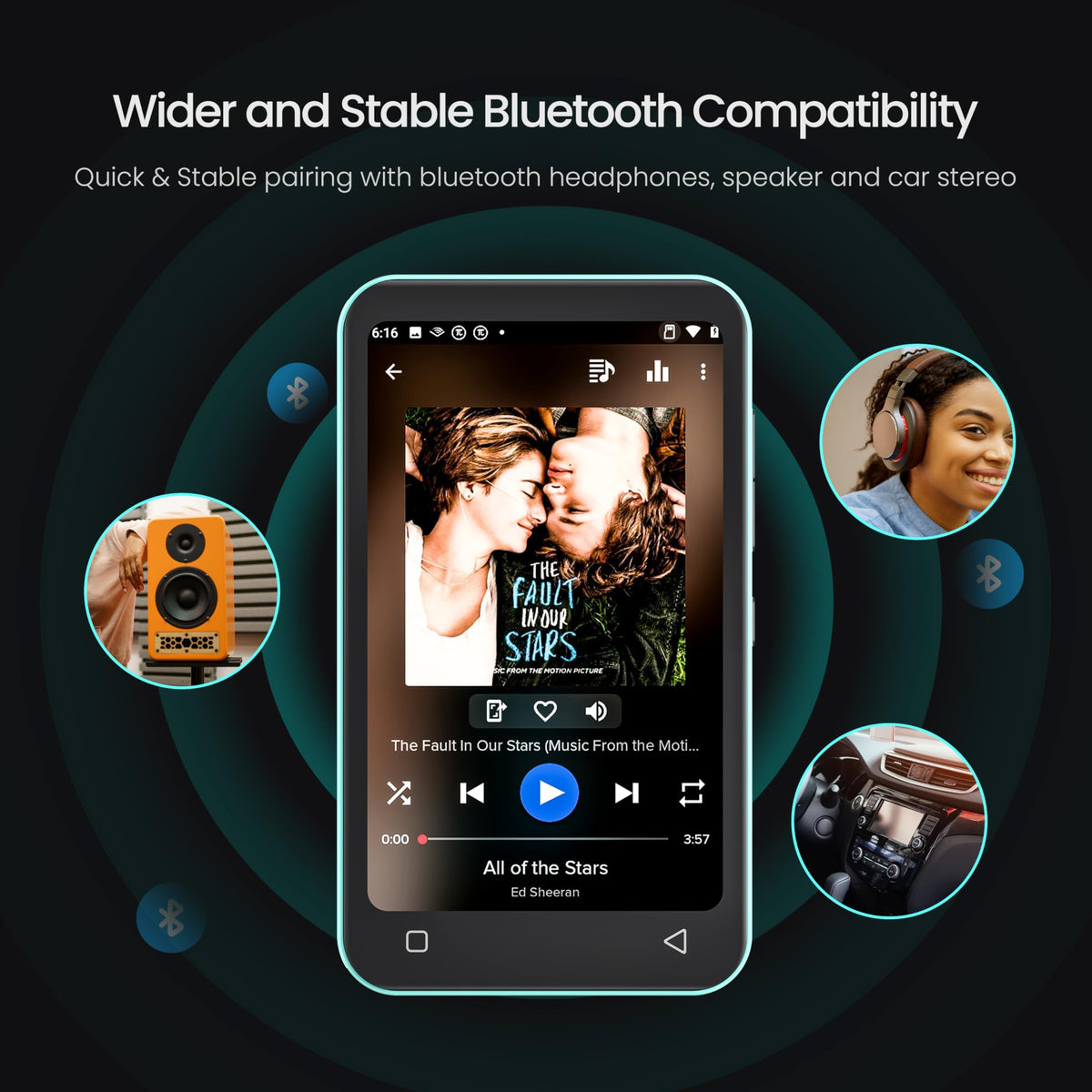TIMMKOO Audible and Kindle support for bedtime stories and reading