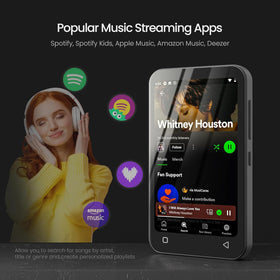 TIMMKOO player showing Spotify interface for music streaming