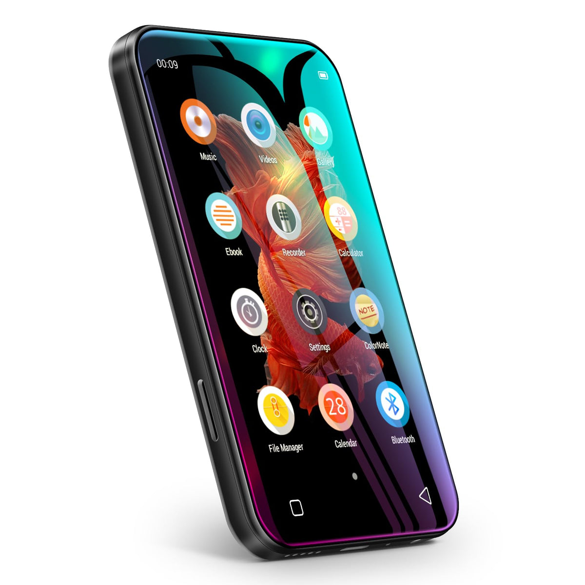 TIMMKOO front display showcasing touchscreen and easy control for quick playback