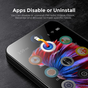 TIMMKOO Q5 screen showing file transfer app for fast wireless syncing