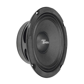 Timpano 6.5-inch midrange speaker in car door delivering clear, balanced midrange for the cabin.