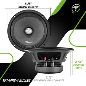 Timpano side profile showing frame and mounting flange for solid installation support