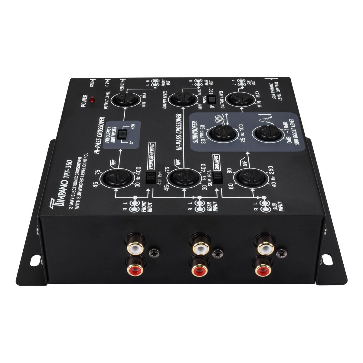 Timpano TPT-360 five volt RCA outputs for low voltage sources