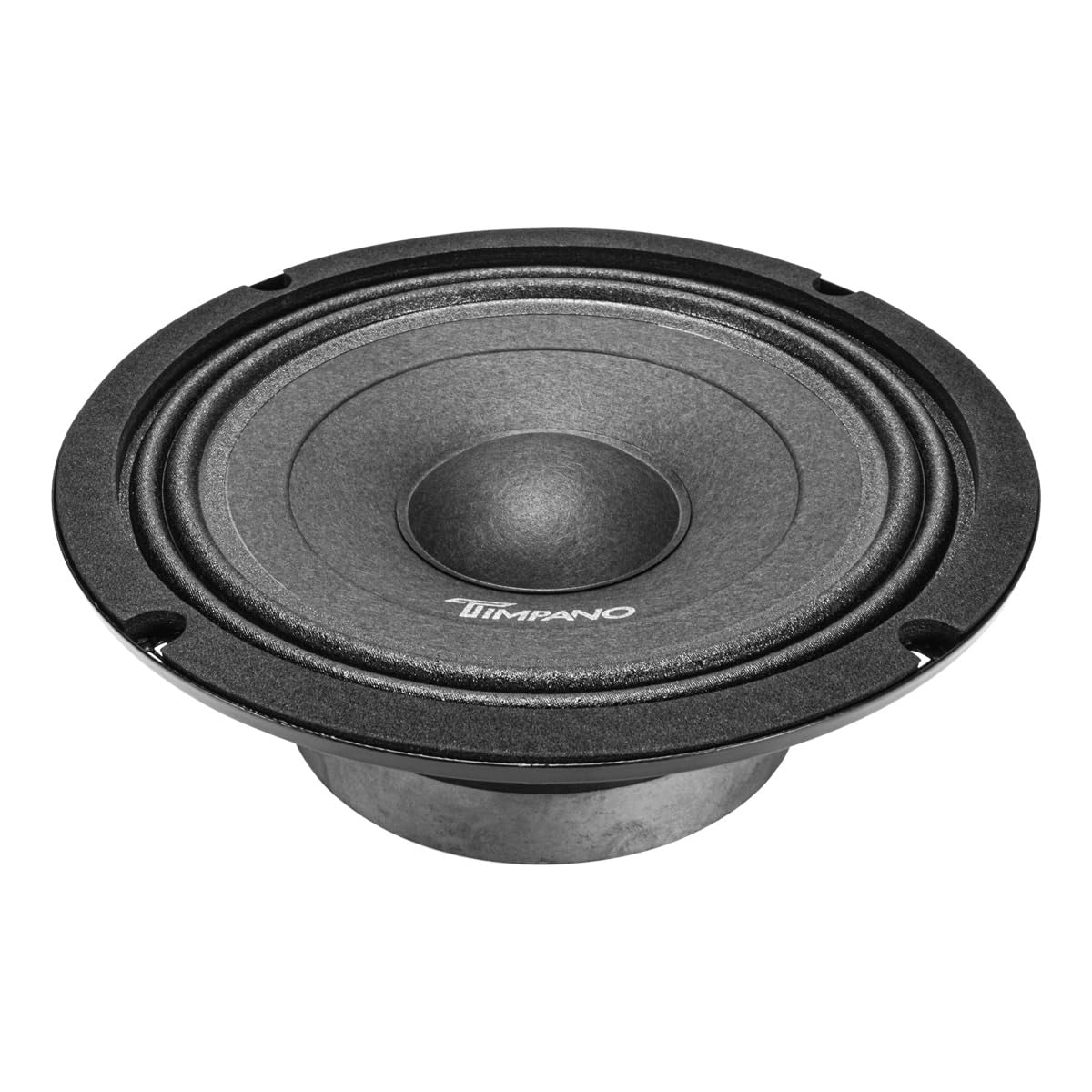 Timpano TPT-MB8-4 compact 8-inch midbass delivers strong bass in tight spaces.