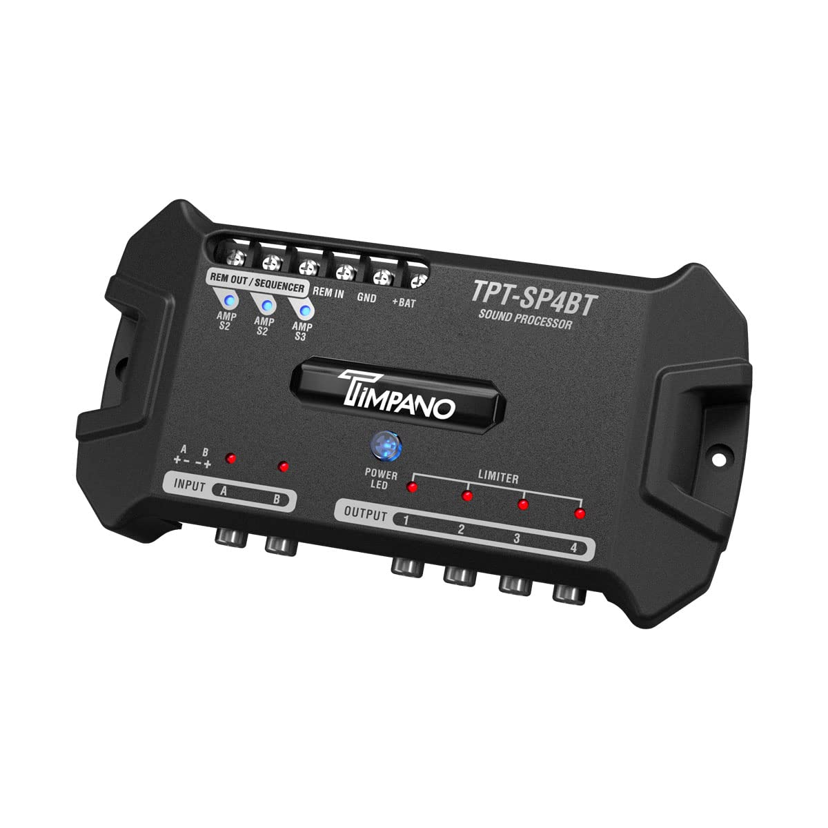 Timpano TPT-SP4BT Bluetooth DSP processor improves car audio clarity.