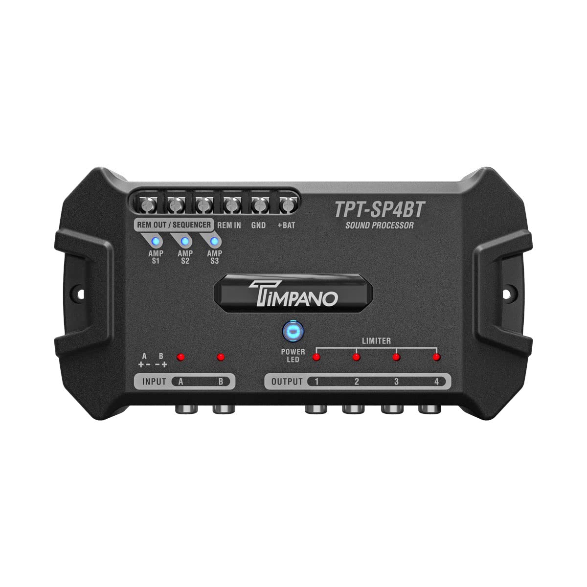 Timpano TPT-SP4BT remote relay module enables convenient system control.