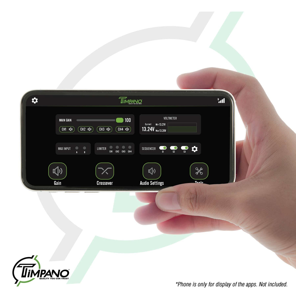 Timpano TPT-SP4BT sequencer automates startup of multiple devices.