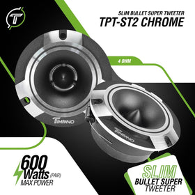 Timpano TPT-ST2 chrome basket close-up shows high-frequency response and craft.