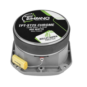 Timpano chrome 4-inch mounting holes illustrate easy installation options.