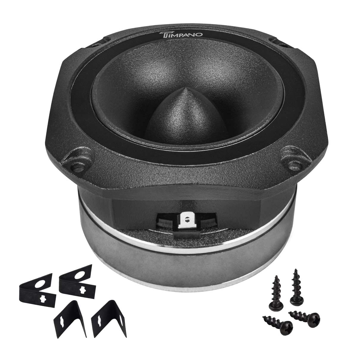 Timpano TPT-ST25 close-up of titanium diaphragm for clarity