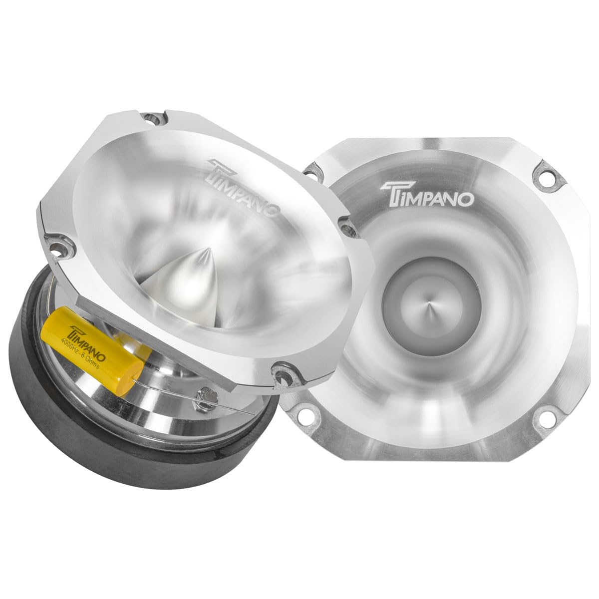 Timpano TPT-ST71 chrome front view for crisp highs