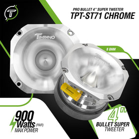 Timpano TPT-ST71 chrome side profile shows compact installation