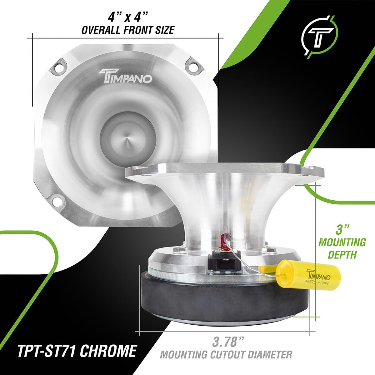 Timpano TPT-ST71 titanium diaphragm close-up highlights durability