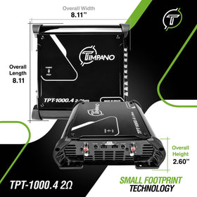 Timpano TPT-1000 bridge mode setup demonstrates doubled output to speakers.