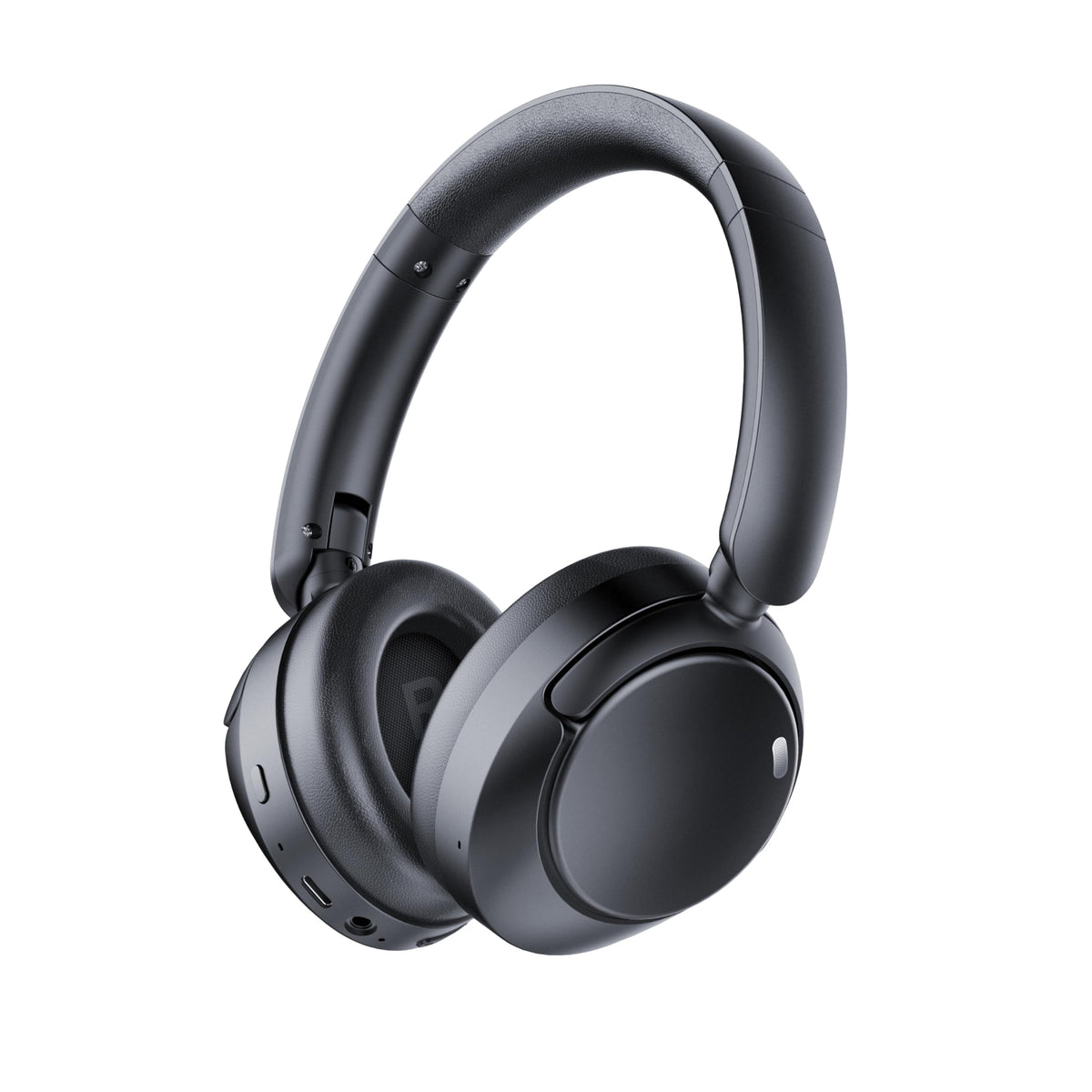 TIMU front view showing over-ear design and branding, great for travel convenience